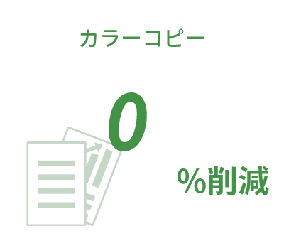 大和合金のカラーコピーの年間削減率