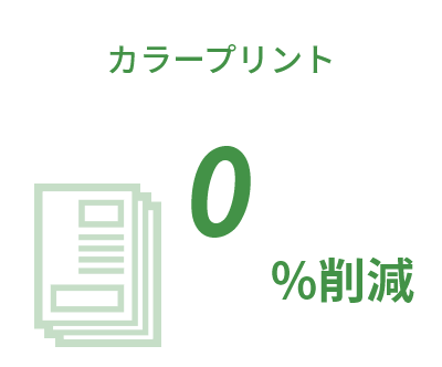 大和合のカラープリントの年間削減率
